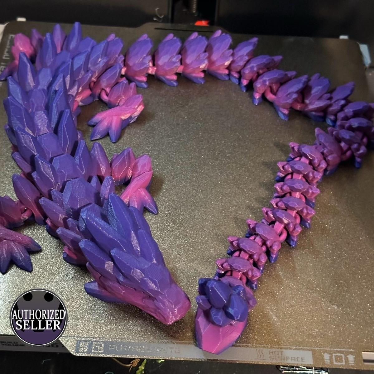 3D Printed Gemstone Dragon-2ft Decor Ornaments